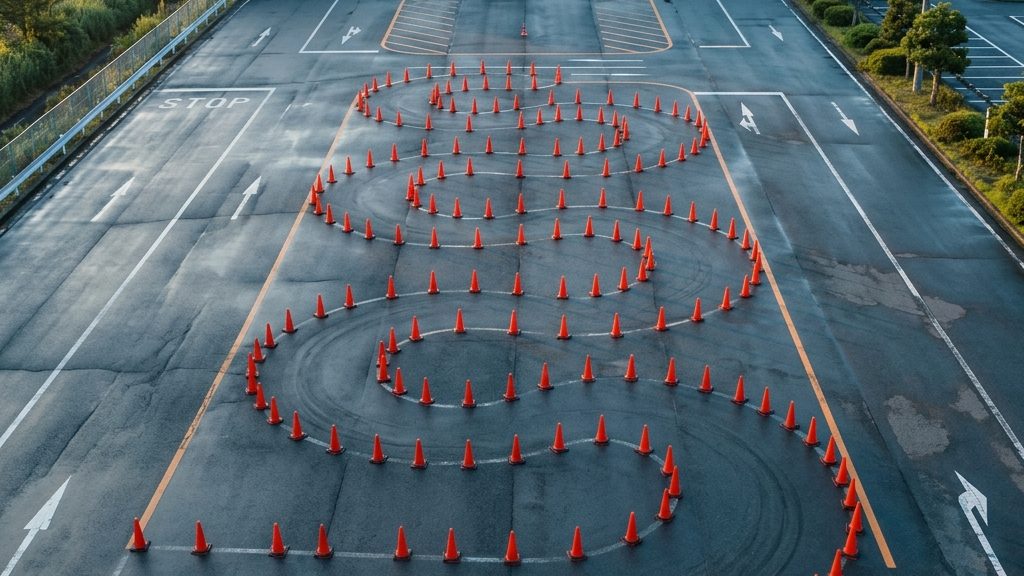 バイク教習所のコース