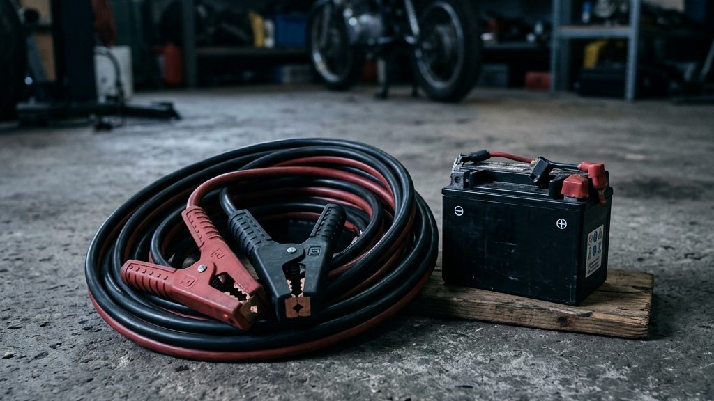 PCXバッテリー ブースターケーブル手順