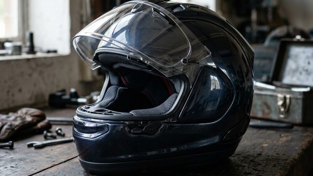 SHOEI Z-7 ヘルメットの全体像と内装パーツ配置