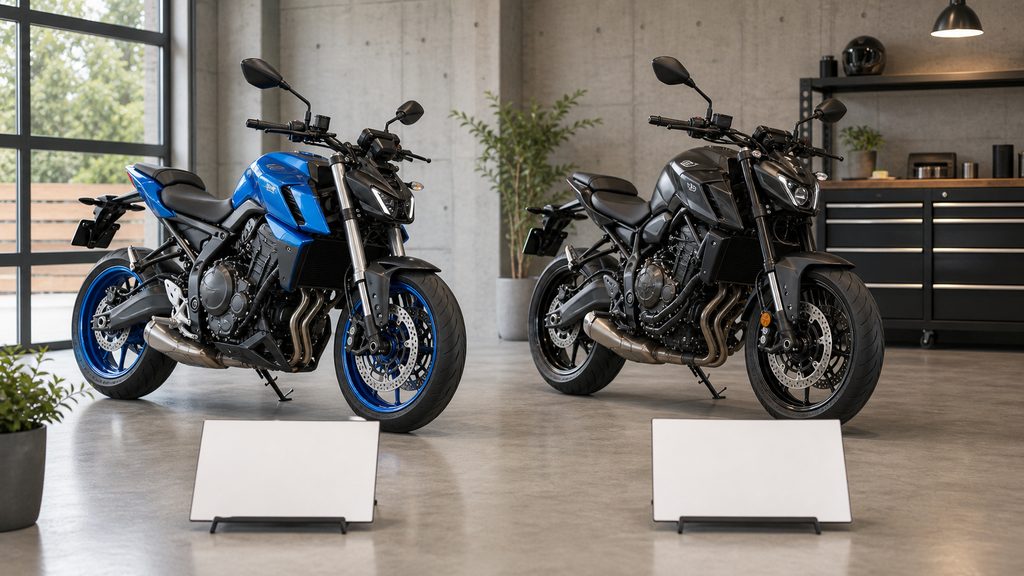 スペックと価格で見るGSX-8SとMT-07の素性のイメージ