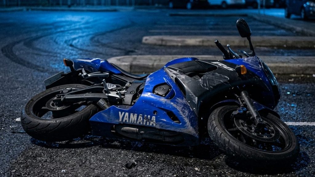 バイク立ちゴケ修理代イメージ