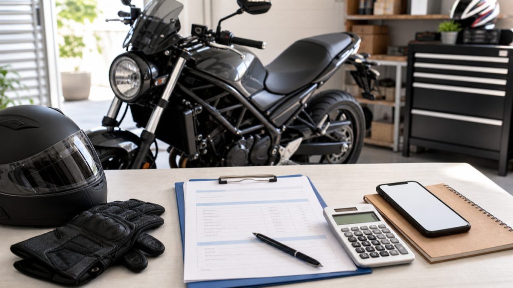 バイク任意保険の料金比較と維持費を考えるイメージ