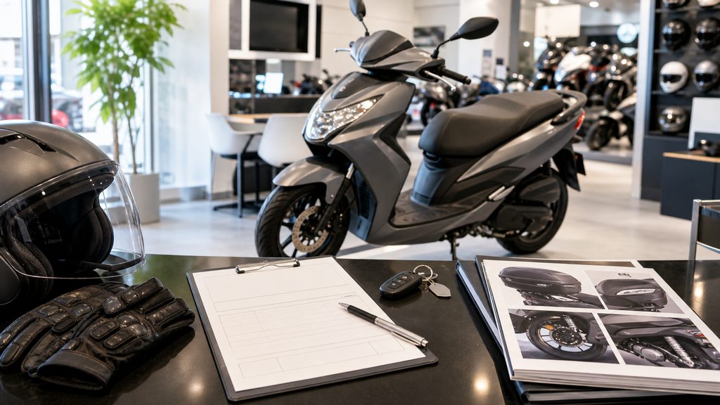 PCX125新車の価格装備納期を確認するイメージ