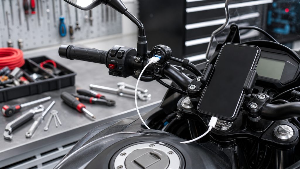 バイクにUSB電源を後付けするメリットと選ぶ前に知るべきことのイメージ